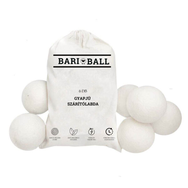 BariBall 100% Új-zélandii gyapjú szárítólabda