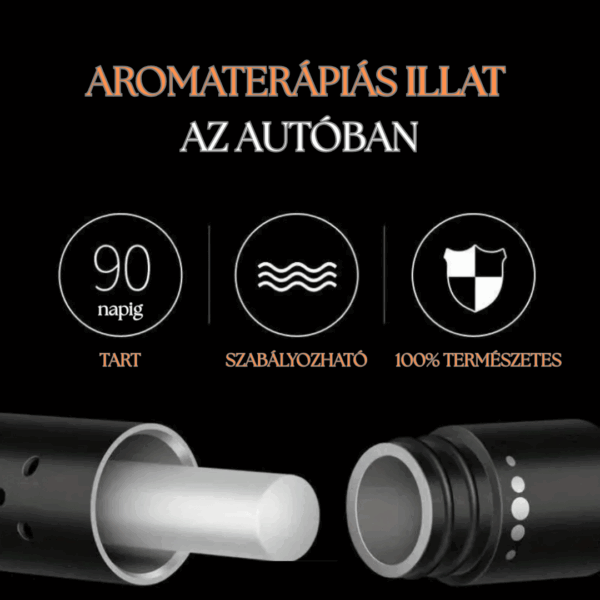 100% természetes állítható intenzitású autó illatosító